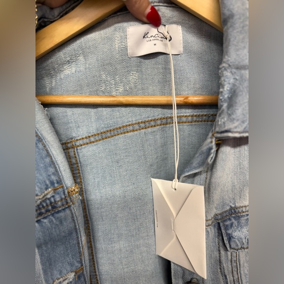 NWT cropped lightweight denim jacket - Picture 7 of 8